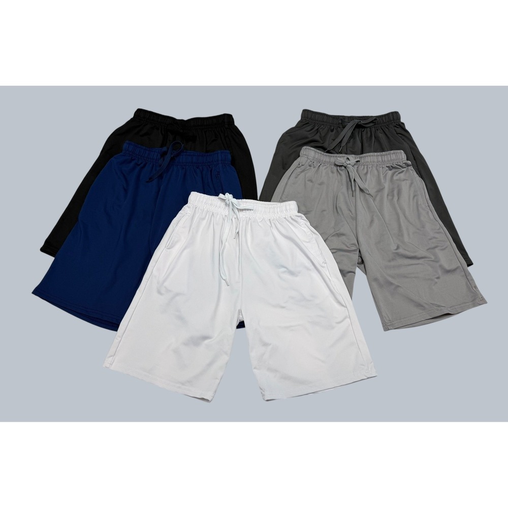 Resinta Kids Athletic Shorts 5 Pack 6-7Y Elastic Waist Drawstring Pockets NWOT